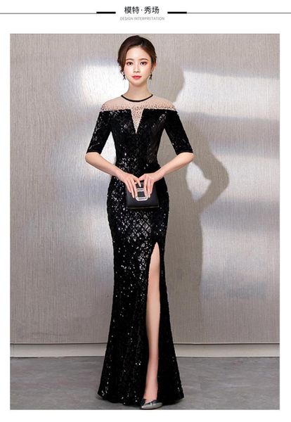 2019 new elegant celebrity gorgeous women o-neck sequins bodycon light net host show banquet party wedding dress wholesale, White;black
2019 new elegant celebrity gorgeous women o-neck sequins bodycon light net host show banquet party wedding dress wholesale, White;black
