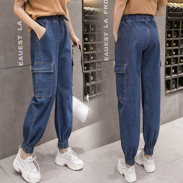blue high waist cargo jeans plus size beam foot pants streetwear elasticated waist loose casual jeans trousers 2020 vintage
blue high waist cargo jeans plus size beam foot pants streetwear elasticated waist loose casual jeans trousers 2020 vintage