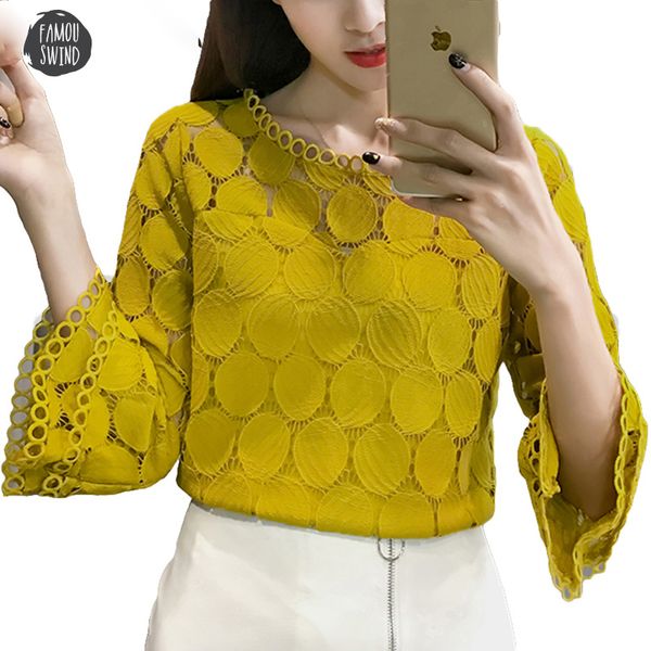 white blouse women shirt 2019 summer korean style flare sleeve o neck hollow out casual ladies lace blusa feminina
white blouse women shirt 2019 summer korean style flare sleeve o neck hollow out casual ladies lace blusa feminina