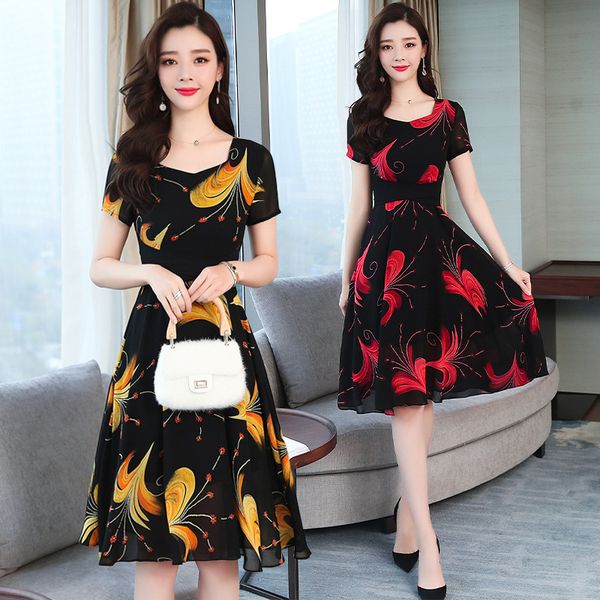 2019 real silk dress woman summer wear self-cultivation temperament waist chiffon v lead longuette, White;black
2019 real silk dress woman summer wear self-cultivation temperament waist chiffon v lead longuette, White;black