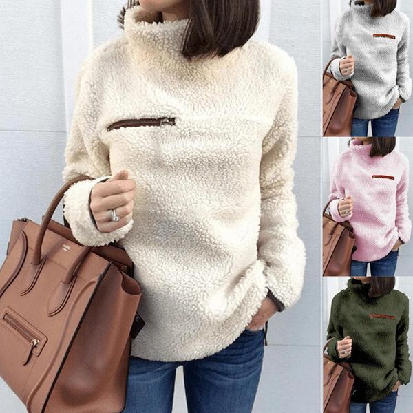 2019 fashion designer women clothes autumn and winter fashion zipper high neck blouses women designer sweaters warm womens designer t shirts, White
2019 fashion designer women clothes autumn and winter fashion zipper high neck blouses women designer sweaters warm womens designer t shirts, White