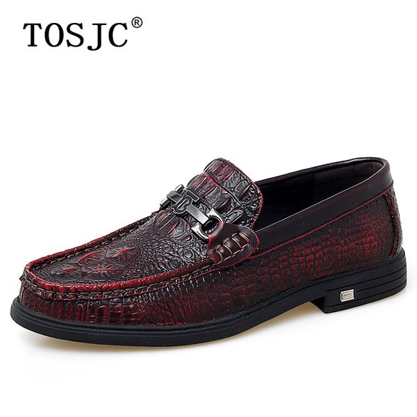 tosjc new mens loafers vintage slip-on formal shoes crocodile pattern breathable oxfords man dress business shoes, Black
tosjc new mens loafers vintage slip-on formal shoes crocodile pattern breathable oxfords man dress business shoes, Black