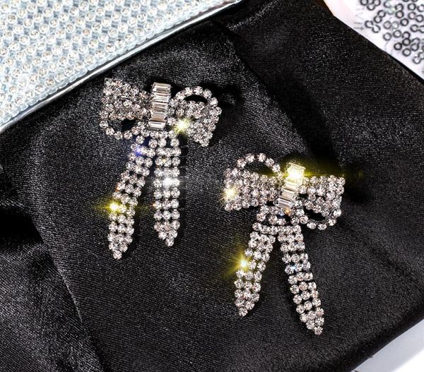 wholesale-s925 silver needle fashion temperament bow with diamond earrings personality exaggerated long earrings earrings
wholesale-s925 silver needle fashion temperament bow with diamond earrings personality exaggerated long earrings earrings
