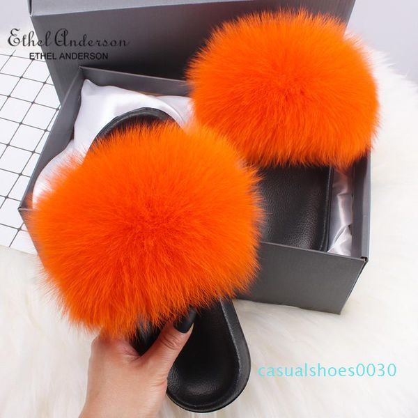 ethel anderson real fox fur slippers womens summer slides flip flops popular fluffy fur sandals beach shoes t06, Black
ethel anderson real fox fur slippers womens summer slides flip flops popular fluffy fur sandals beach shoes t06, Black