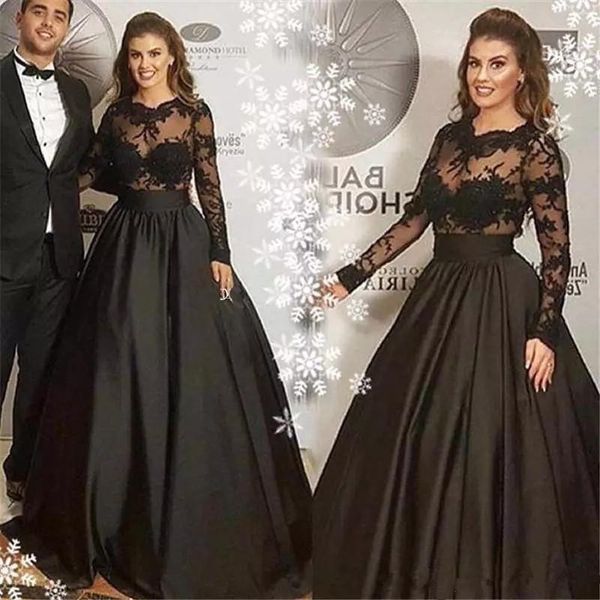 2020 black lace stain выпускные вечерние платья с длинным рукавом иллюзия одеяния de soiree arabic знаменитости вечера партии платьев see th
2020 black lace stain выпускные вечерние платья с длинным рукавом иллюзия одеяния de soiree arabic знаменитости вечера партии платьев see th