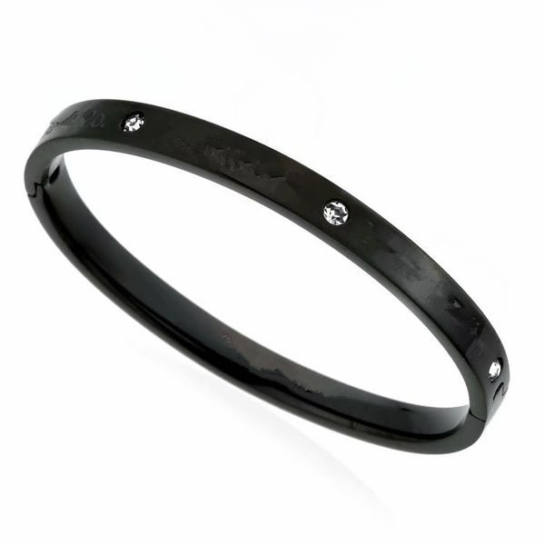 2019 t brand designer jewelry women bangles titanium steel friendship bracelets women snap jewelry bracelets single diamond bracelet, Black
2019 t brand designer jewelry women bangles titanium steel friendship bracelets women snap jewelry bracelets single diamond bracelet, Black