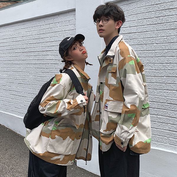 2019 spring and autumn new youth male camouflage fashion casual long-sleeved jacket loose popular shirt lovers s-xl, Black;brown
2019 spring and autumn new youth male camouflage fashion casual long-sleeved jacket loose popular shirt lovers s-xl, Black;brown
