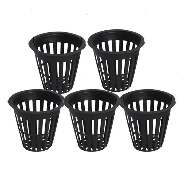 5 pack of 2 inch net pots cups heavy duty round wide rim design - hydroponics aquaponics slotted mesh pot
5 pack of 2 inch net pots cups heavy duty round wide rim design - hydroponics aquaponics slotted mesh pot