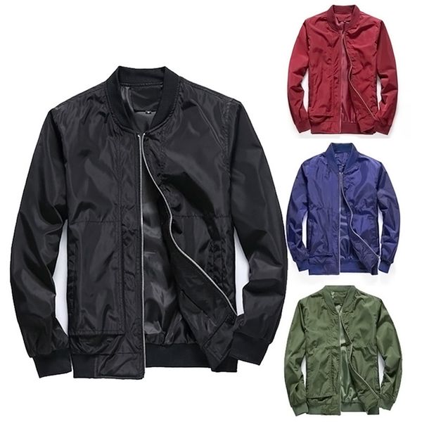 spring bomber jacket men autumn casual solid fashion slim ma 1 zipper jackets men overcoat baseball mens thin pilot jacket, Black;brown
spring bomber jacket men autumn casual solid fashion slim ma 1 zipper jackets men overcoat baseball mens thin pilot jacket, Black;brown