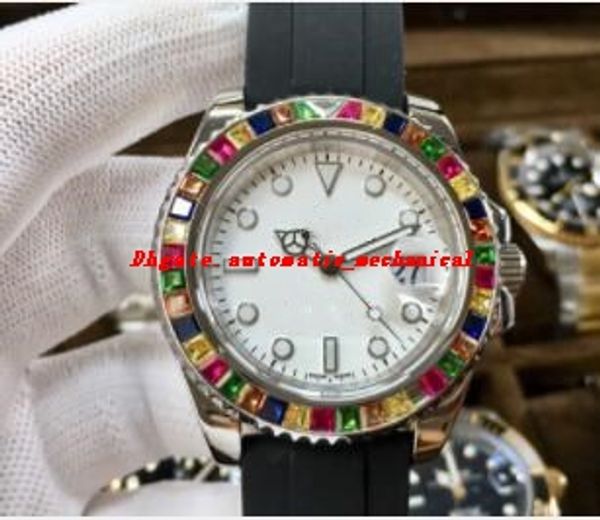 3 style men watch 40mm rainbow diamond bezel 116695 black red rubber strap automatic luxury watch ing, Slivery;brown
3 style men watch 40mm rainbow diamond bezel 116695 black red rubber strap automatic luxury watch ing, Slivery;brown