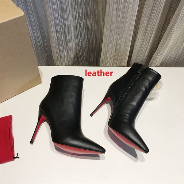 

2019 fa hion luxury de igner women hoe high heel 10cm multicolor genuine leather pointed toe pump bottom de igner dre hoe b100516w, Black