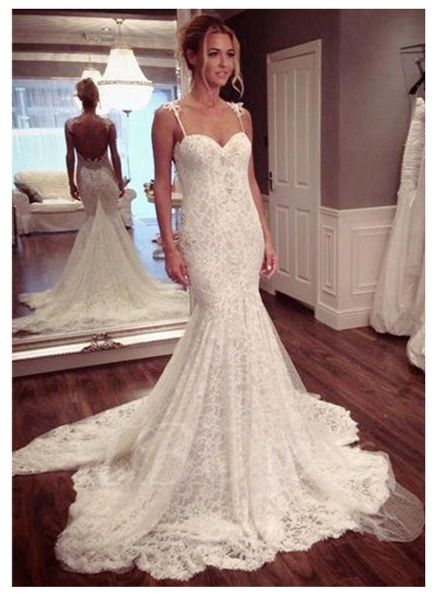 2020 mermaid wedding dress sleeveless lace sweetheart sweep train bridal gown backless tulle appliques wedding gowns, White
2020 mermaid wedding dress sleeveless lace sweetheart sweep train bridal gown backless tulle appliques wedding gowns, White