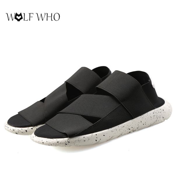 men shoes y3 sandals kaohe sandals indoor men slippers open-toed summer men sandals male footwear chaussure homme y200702, Black