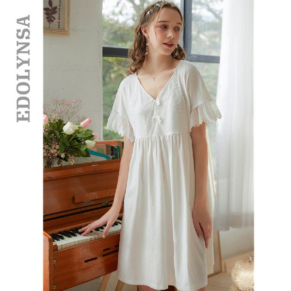 women's sleepwear women white lace bride nightgowns female sweet princess sleeping home dress lady nightdress t639, Black;red
women's sleepwear women white lace bride nightgowns female sweet princess sleeping home dress lady nightdress t639, Black;red