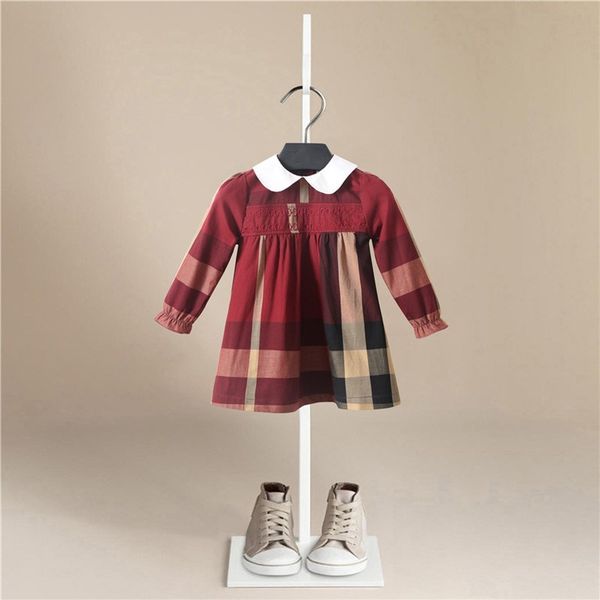 spring autumn girl dress cotton long sleeve children dresses lattice stripe kids dresses for girls fashion girls clothing, Red;yellow
spring autumn girl dress cotton long sleeve children dresses lattice stripe kids dresses for girls fashion girls clothing, Red;yellow
