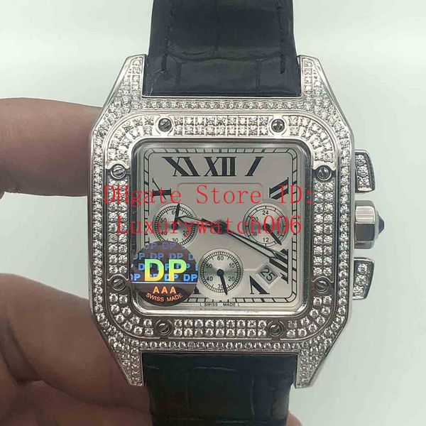 men watch diamond iced watch diamond watch automatic movement mechanical silver case men's sports original clasp wristwatches, Slivery;brown
men watch diamond iced watch diamond watch automatic movement mechanical silver case men's sports original clasp wristwatches, Slivery;brown