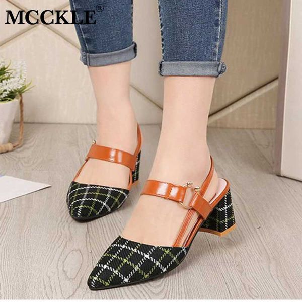 women summer plaid sandals woman high heels buckle strap pointed toe slingback fashion shoes female elegant lady shoes new 2020, Black
women summer plaid sandals woman high heels buckle strap pointed toe slingback fashion shoes female elegant lady shoes new 2020, Black