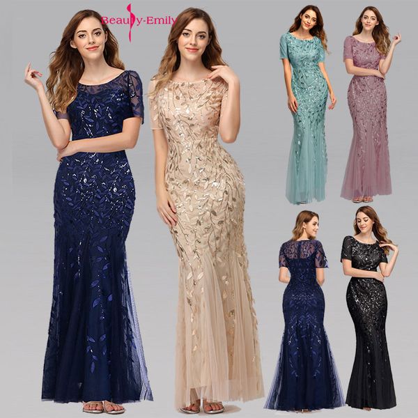 beauty-emily 2019 tulle mermaid evening dresses long short sleeve tiered hems prom gowns pleated vestido de noche, Black;gray 
beauty-emily 2019 tulle mermaid evening dresses long short sleeve tiered hems prom gowns pleated vestido de noche, Black;gray