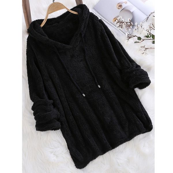 heflashor casual women hoodies winter fleece solid pullover thick loose sweatshirt female autumn winter clothes, Black
heflashor casual women hoodies winter fleece solid pullover thick loose sweatshirt female autumn winter clothes, Black