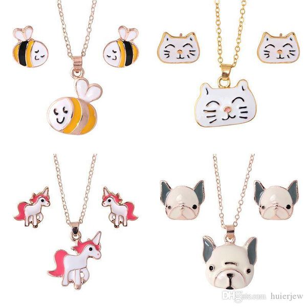 jewelry set chain kids women cartoon bee cat dog horse unicorn necklace earring sets for girls party jewelry sets, Silver
jewelry set chain kids women cartoon bee cat dog horse unicorn necklace earring sets for girls party jewelry sets, Silver