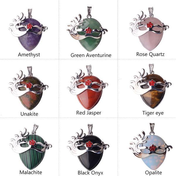 natural crystal mask pendant (silver) amethyst quartz gemstone fox dancing masks chakra healing point
natural crystal mask pendant (silver) amethyst quartz gemstone fox dancing masks chakra healing point
