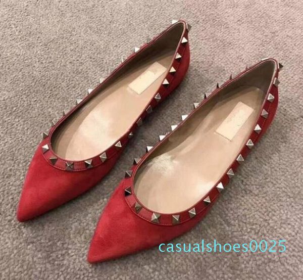 v brand womenhigh heels shallow black suede rivet pointed low-heeled women's singlehigh heels 34-43 with box c25
v brand womenhigh heels shallow black suede rivet pointed low-heeled women's singlehigh heels 34-43 with box c25