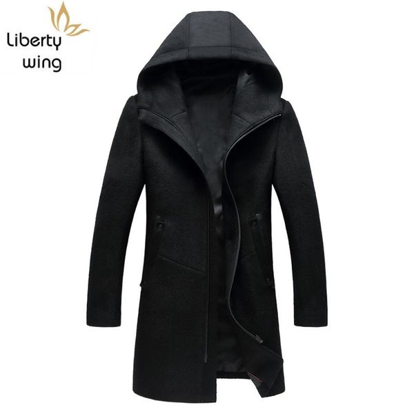 fashion slim fit winter pocket zipper mens long coat casual hooded outerwear woolen coats plus size m-3xl, Black
fashion slim fit winter pocket zipper mens long coat casual hooded outerwear woolen coats plus size m-3xl, Black
