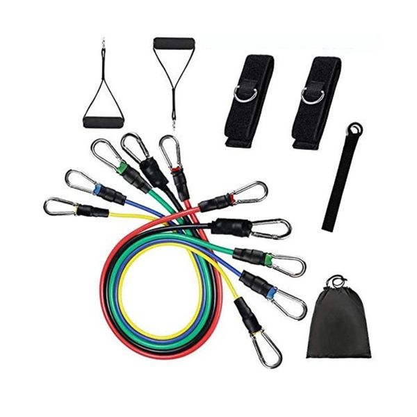 11pcs resistance band set super heavy resistance bands, l20cm exercise bands 
11pcs resistance band set super heavy resistance bands, l20cm exercise bands