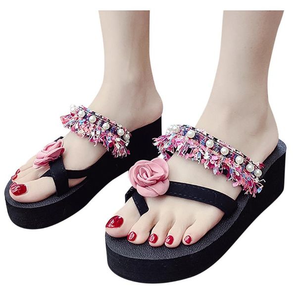 fashion women girls pearl flat casual sandals slope with ethnic style retro beach flip-flops buty damskie sandaly#a3, Black
fashion women girls pearl flat casual sandals slope with ethnic style retro beach flip-flops buty damskie sandaly#a3, Black