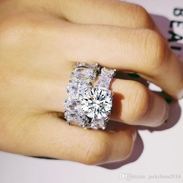 2019 selling couple rings luxury jewelry 925 sterling silver oval cut white z cz diamond eternity wome wedding bridal ring set gift, Slivery;golden
2019 selling couple rings luxury jewelry 925 sterling silver oval cut white z cz diamond eternity wome wedding bridal ring set gift, Slivery;golden