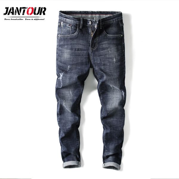 jantour fashion brand 2019 new elastic thin cotton men's jeans men's korean style shoes mens ripped jeans man male, Blue
jantour fashion brand 2019 new elastic thin cotton men's jeans men's korean style shoes mens ripped jeans man male, Blue