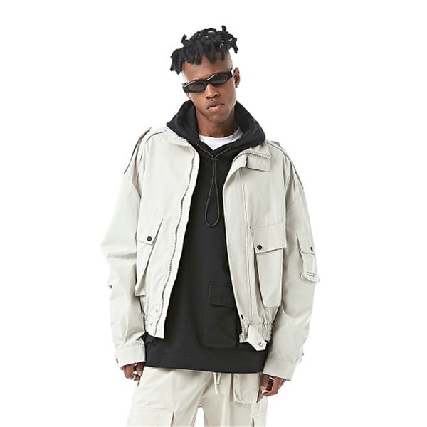 men vintage fashion streetwear casual safari jacket spring autumn male hip hop loose coat outerwear, Black;brown
men vintage fashion streetwear casual safari jacket spring autumn male hip hop loose coat outerwear, Black;brown