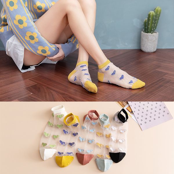 love small kawaii japanese korea fashion sweet hearts transparent socks women girls summer spring street scotton cute socks, Black;white
love small kawaii japanese korea fashion sweet hearts transparent socks women girls summer spring street scotton cute socks, Black;white