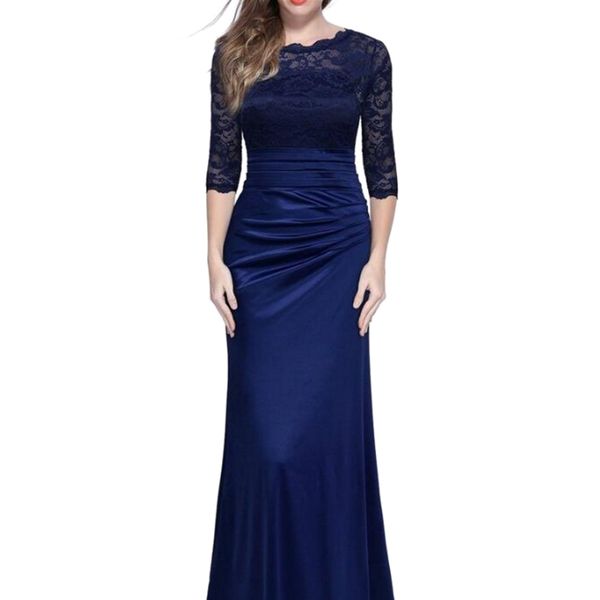 joineles lace women evening party dress 5 colors ball gown silky party dress floor length vestidos de festa formal dress, Black;gray
joineles lace women evening party dress 5 colors ball gown silky party dress floor length vestidos de festa formal dress, Black;gray