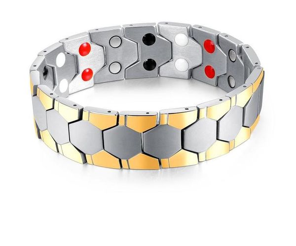 euro-american bachi fashion jewelry wholesale men's gold double magnet bracelet personality men's health bracelet, Black
euro-american bachi fashion jewelry wholesale men's gold double magnet bracelet personality men's health bracelet, Black