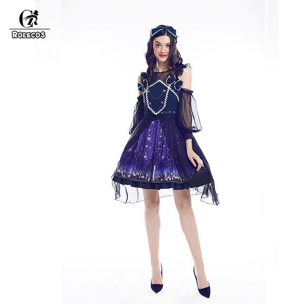 rolecos 2018 new arrival women gothic lolita dresses starry sky floral print dress long sleeve sweet lolita princess dress, Black;red
rolecos 2018 new arrival women gothic lolita dresses starry sky floral print dress long sleeve sweet lolita princess dress, Black;red