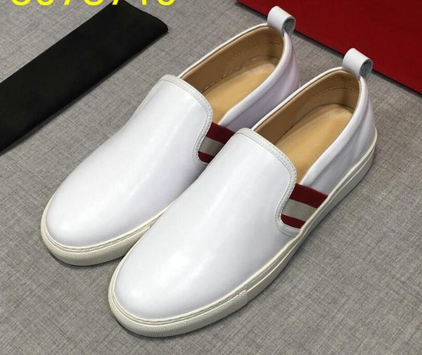 genuine leather mens leisure flats sneaker board shoes slip-on red white stripe designer men shoes zapatos, Black
genuine leather mens leisure flats sneaker board shoes slip-on red white stripe designer men shoes zapatos, Black