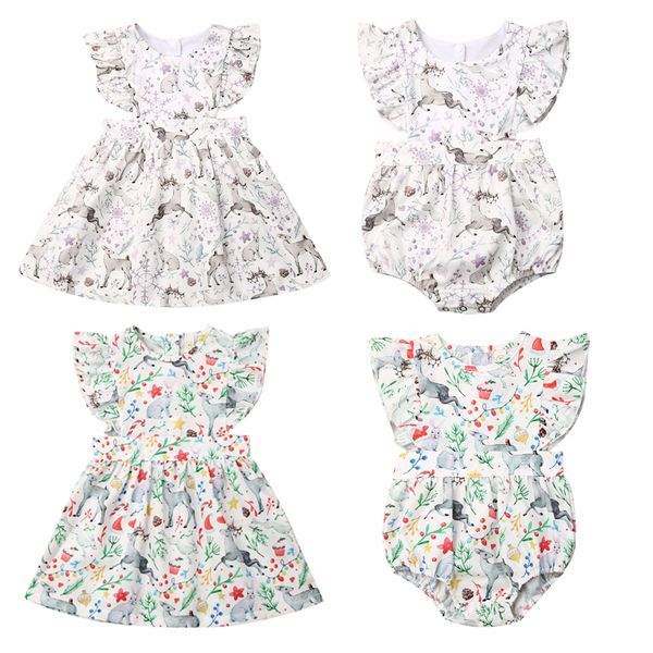 christmas kids baby girls clothes sister matching deer print flowers romper dress outfits, Blue
christmas kids baby girls clothes sister matching deer print flowers romper dress outfits, Blue