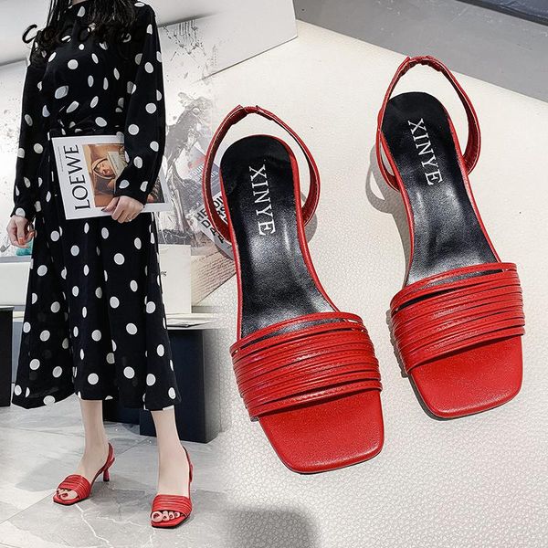 sandals female fairy wind 2020 spring and summer new all-match fashion ladies mid-heel shoes fine heel ins tide hong kong style, Black
sandals female fairy wind 2020 spring and summer new all-match fashion ladies mid-heel shoes fine heel ins tide hong kong style, Black