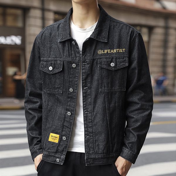 autumn retro chic workwear coat men's ins korean-style loose-fit handsome trend ulzzang denim jacket, Black;brown
autumn retro chic workwear coat men's ins korean-style loose-fit handsome trend ulzzang denim jacket, Black;brown