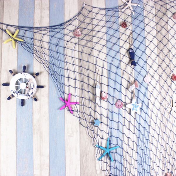 1x2m fishing net for home decor wall hangings the mediterranean sea style party door wall decor stickers with shell decoration
1x2m fishing net for home decor wall hangings the mediterranean sea style party door wall decor stickers with shell decoration