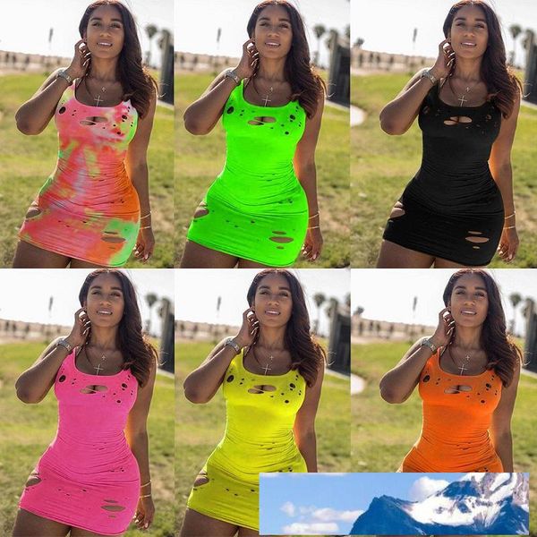 women summer ripped designer dresses sleeveless vest mini short dress fashion party streetwear nightclub plus size womens clothing, Black;gray
women summer ripped designer dresses sleeveless vest mini short dress fashion party streetwear nightclub plus size womens clothing, Black;gray