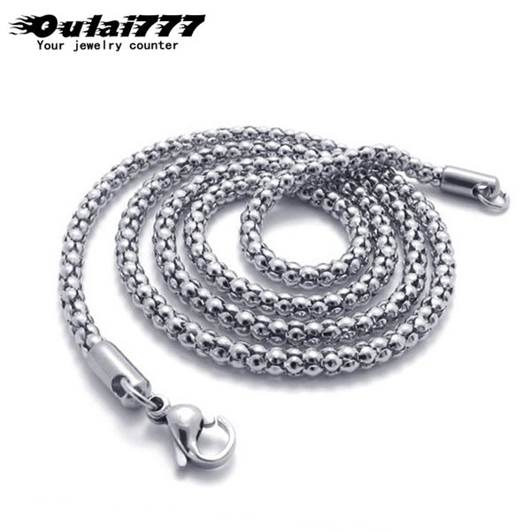 oulai777 mens necklace wholesale stainless steel fashion light chain on neck necklaces long link women accessories male simple, Silver
oulai777 mens necklace wholesale stainless steel fashion light chain on neck necklaces long link women accessories male simple, Silver