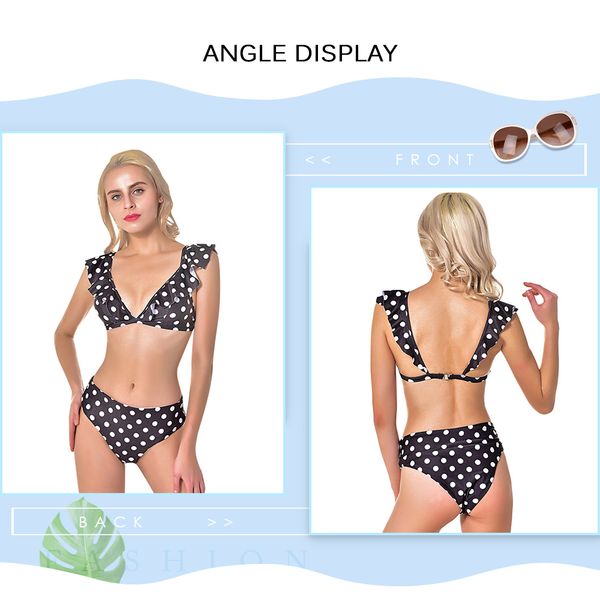 wholesale-high waist backless swimsuit vintage retro red swimwear women's bathing suit female beach wear biquini 2019, White;black
wholesale-high waist backless swimsuit vintage retro red swimwear women's bathing suit female beach wear biquini 2019, White;black