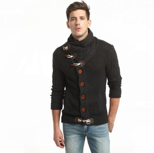 winter mens дизайнерских свитера толстого теплого хорн кнопка кардиган фуфайка mens вскользь высокий воротник грубый вязать свитер, White;black
winter mens дизайнерских свитера толстого теплого хорн кнопка кардиган фуфайка mens вскользь высокий воротник грубый вязать свитер, White;black