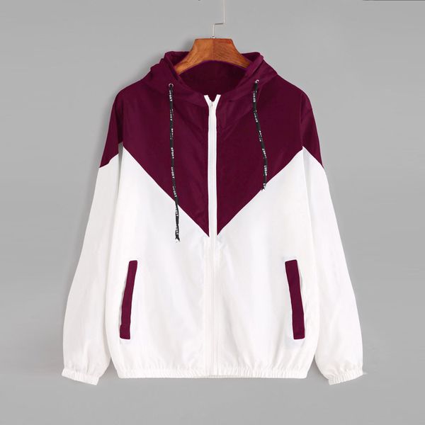 women basic jackets female zipper pockets casual long sleeves coats autumn hooded jacket two tone windbreaker sport jacket f706, Black;brown
women basic jackets female zipper pockets casual long sleeves coats autumn hooded jacket two tone windbreaker sport jacket f706, Black;brown