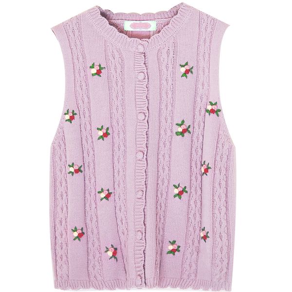 2020 spring summer sweater vest sleeveless embroidery floral sweater, Black;white 
2020 spring summer sweater vest sleeveless embroidery floral sweater, Black;white