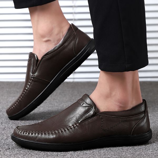 fashion trend british mens walking shoes genuine leather breathable flats business dress shoes men working footwear szie 37-47, Black
fashion trend british mens walking shoes genuine leather breathable flats business dress shoes men working footwear szie 37-47, Black