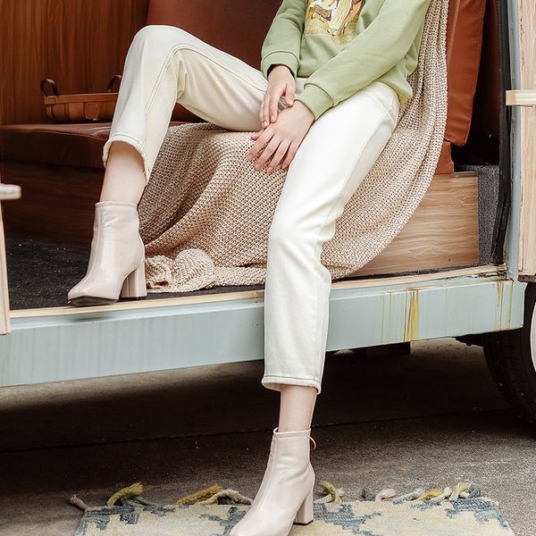 in the fall of 2019, the new brand women's wear white straight - barrel nine - cent urban casual 100- tie jeans women, Blue
in the fall of 2019, the new brand women's wear white straight - barrel nine - cent urban casual 100- tie jeans women, Blue