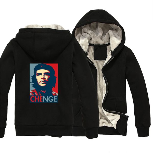 che guevara head portrait man boy parkas thick hooded pockets full zipper cotton polyester plus velvet berets pentagram military, Black
che guevara head portrait man boy parkas thick hooded pockets full zipper cotton polyester plus velvet berets pentagram military, Black